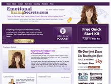 Tablet Screenshot of emotionaleatingsecrets.com